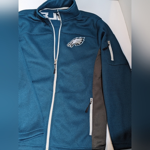 Official NFL Eagles Midnight Green Full-Zip Jacket - Picture 2 of 9